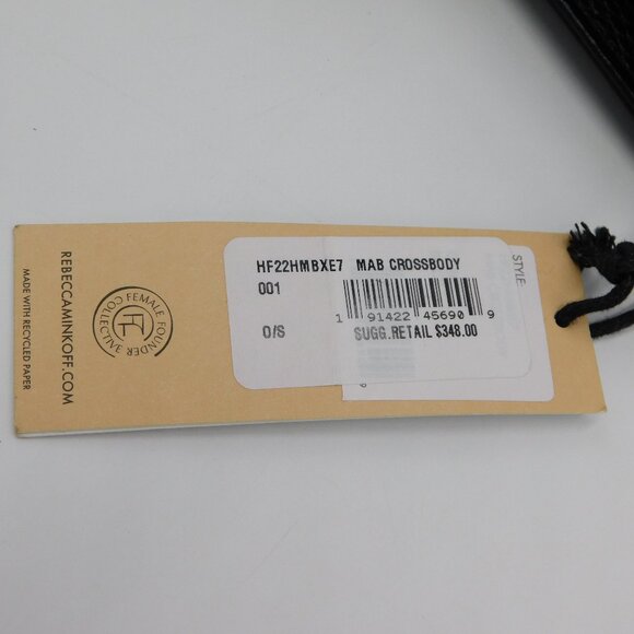 Rebecca Minkoff M.A.B. Crossbody Bag | Black Pebbled Leather | EUC with Tags - Picture 7 of 12